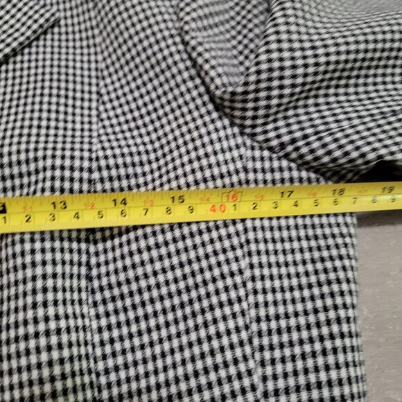 Vintage Oscar de la Renta Black White Checkered Jacket Blazer - Picture 9 of 12